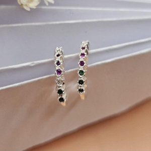 ARGOLA COLORIDO DE  ZIRCONIA