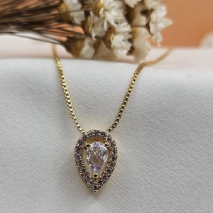COLAR  GOTA COM ZIRCONIA