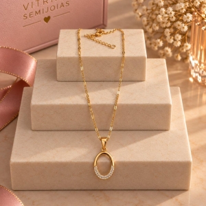 COLAR GOTA DE ZIRCÔNIA