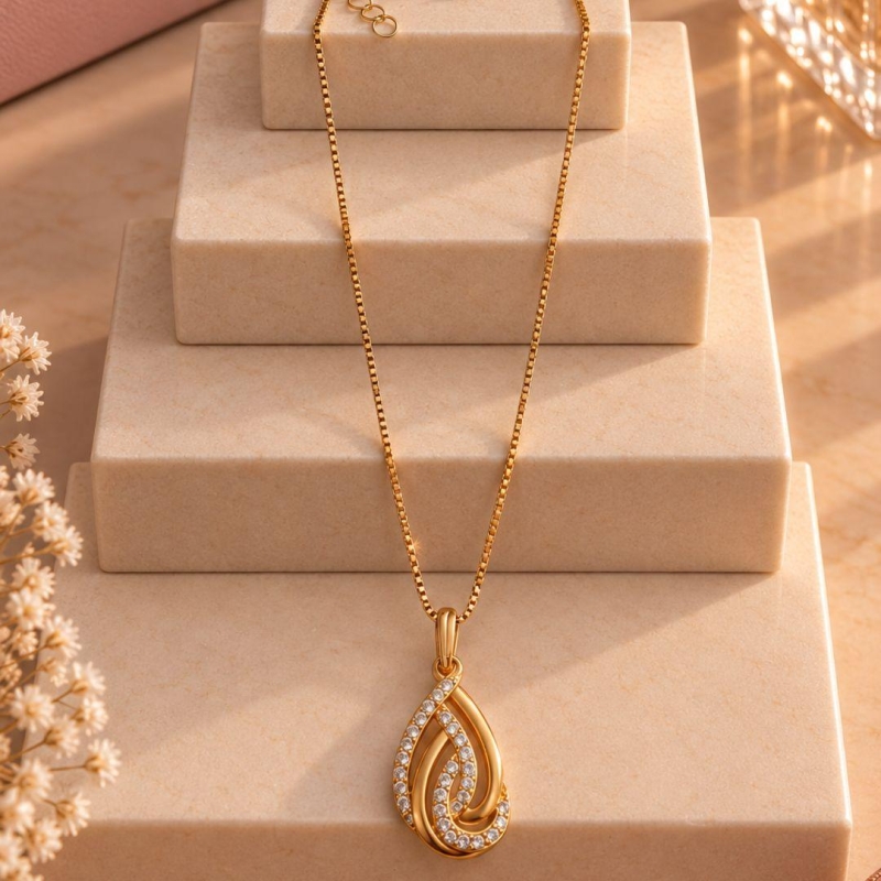 COLAR GOTA DE ZIRCÔNIA