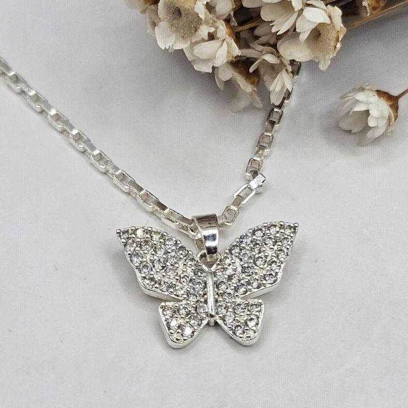 COLAR DE BORBOLETA COM ZIRCONIA 681